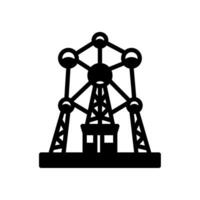 atomium icoon in vector. illustratie vector