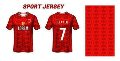 sport Jersey ontwerp kleding stof textiel voor sublimatie vector