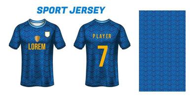 sport Jersey ontwerp kleding stof textiel voor sublimatie vector