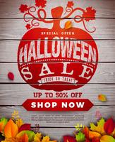 Halloween verkoop banner afbeelding vector