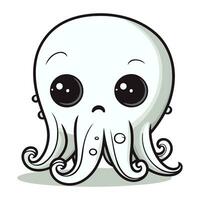 schattig Octopus tekenfilm mascotte karakter vector illustratie.