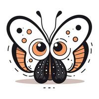 vlinder icoon. tekenfilm illustratie van vlinder vector icoon voor web ontwerp