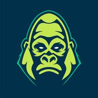 Gorilla mascotte vector pictogram