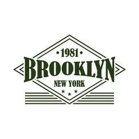 brooklyn, nieuw york typografie t-shirt ontwerp, collegestijl Brooklyn kleding afdrukken. illustratie in vector formaat, Verenigde Staten van Amerika typografie t overhemd ontwerp.