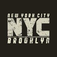 brooklyn, nieuw york typografie t-shirt ontwerp, collegestijl Brooklyn kleding afdrukken. illustratie in vector formaat, Verenigde Staten van Amerika typografie t overhemd ontwerp.