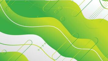 abstract groen Golf helling meetkundig vormen achtergrond ontwerp vector