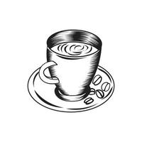 kop van koffie vector ontwerp