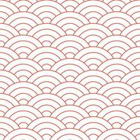 rood Japans Golf patroon achtergrond. Japans naadloos patroon vector. golven achtergrond illustratie. voor kleding, omhulsel papier, achtergrond, achtergrond, geschenk kaart. vector