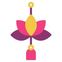 lotus lantaarn icoon illustratie, voor uiux, infografisch, enz vector