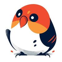 schattig tekenfilm pinguïn. vector illustratie Aan een wit achtergrond.