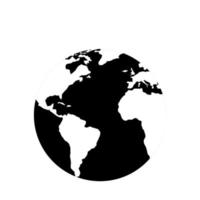 wereld planeet aarde geïsoleerde pictogram vector