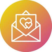liefde brief vector icoon ontwerp illustratie