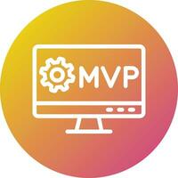 mvp vector pictogram ontwerp illustratie