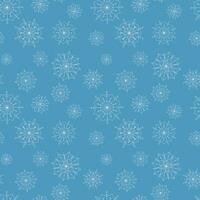 patroon sneeuwvlokken blauw vector