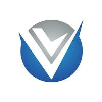 v brief logo sjabloon vector