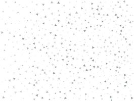 luxe licht zilver driehoekig schitteren confetti achtergrond. wit feestelijk structuur vector