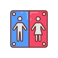 toilet icoon in vector. illustratie vector