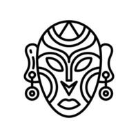 Afrikaanse masker icoon in vector. illustratie vector