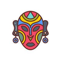 Afrikaanse masker icoon in vector. illustratie vector