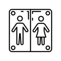 toilet icoon in vector. illustratie vector