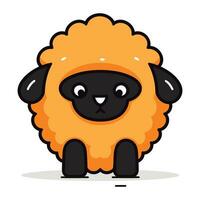 schattig tekenfilm schapen karakter. vector illustratie in vlak ontwerp stijl.