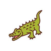 alligator icoon in vector. illustratie vector