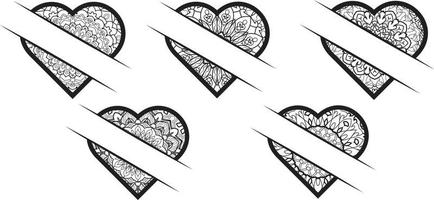 vector liefde elementen hart pictogram teken gratis vector