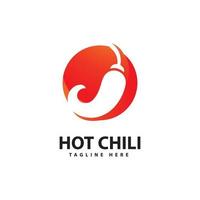 pittige chili logo pictogram vector rode peper logo sjabloon