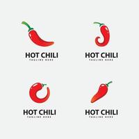 pittige chili logo pictogram vector rode peper logo sjabloon