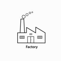 fabriek lijn kunst vector