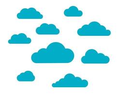 collectie set van wolken. vector illustratie