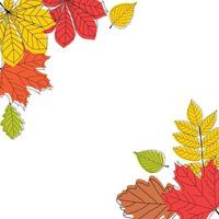 abstracte herfstbladeren achtergrond. vector illustratie