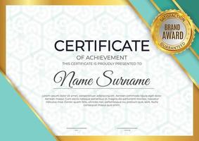 certificaat, diploma sjabloon background.vector afbeelding vector