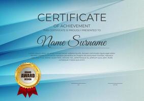 certificaat, diploma sjabloon background.vector afbeelding vector