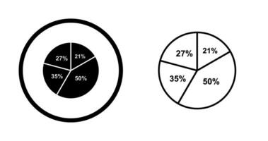 cirkeldiagram vector pictogram