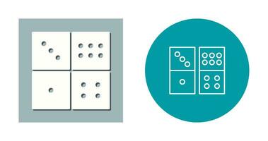 domino spel vector icoon