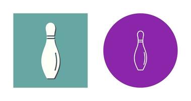 bowling pin vector icon