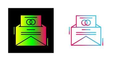 uitnodiging kaart vector icoon