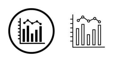 histogram vector icoon