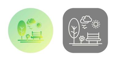 park vector pictogram