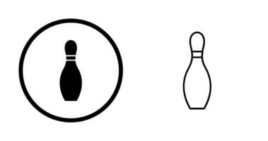 uniek bowling pin vector icoon