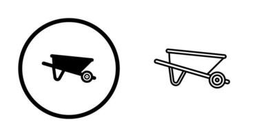 kruiwagen vector pictogram