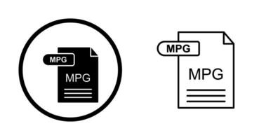 mpg vector icoon