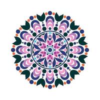 modern mandala-kunstvectorontwerp met een prachtige mix van kleuren vector
