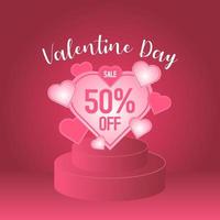 happy valentine dag verkoop sjabloon vector ontwerp