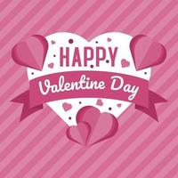 gelukkige valentijnsdag sjabloon vectorontwerp vector