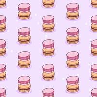 macaron naadloze patroon illustratie vector