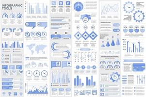 collectie infographic elementen data visualisatie vector design
