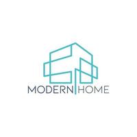 moderne huis logo sjabloon minimalistische stijl vector