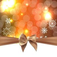 abstracte schoonheid kerstmis en nieuwjaar achtergrond met boog lint vector